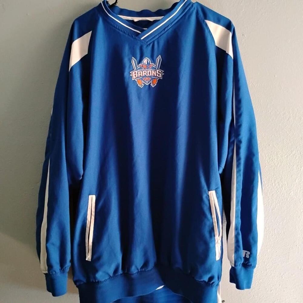 Russell athletic blue and white